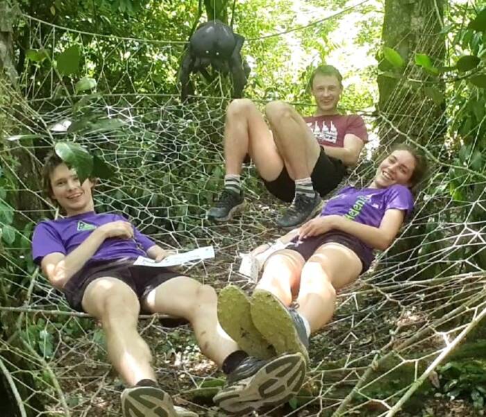 The big kids having fun at coombe wood
