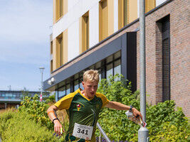 Robot at the British sprint champs