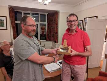 Andrew receives Chairperson's award from Alasdair