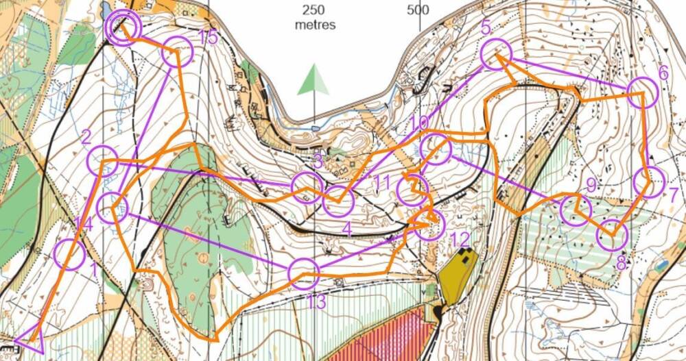 John Trayler's route on Green, Danby Lodge
