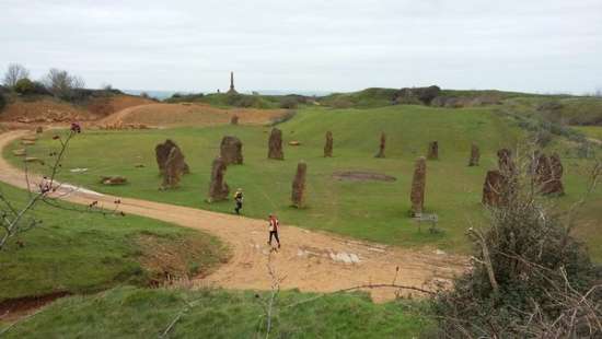 standing stones at Ham Hill