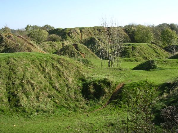 Old quarry spoil heaps, Ham Hill