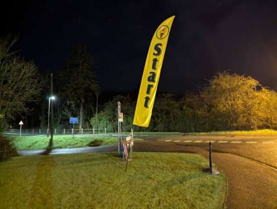 Bishops Lydeard 2026 01 22 start flag