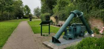 The Walter Bagehot pump and garden, Langport