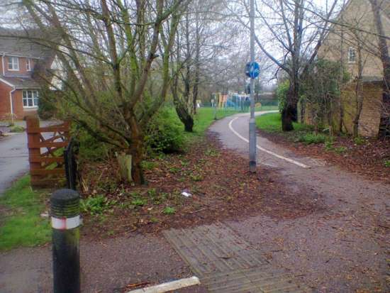 The Nerrols side of Priorswood