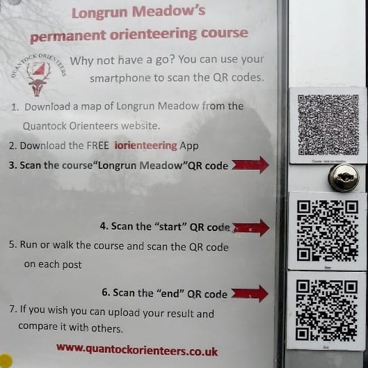 QR code instructions for Longrun course