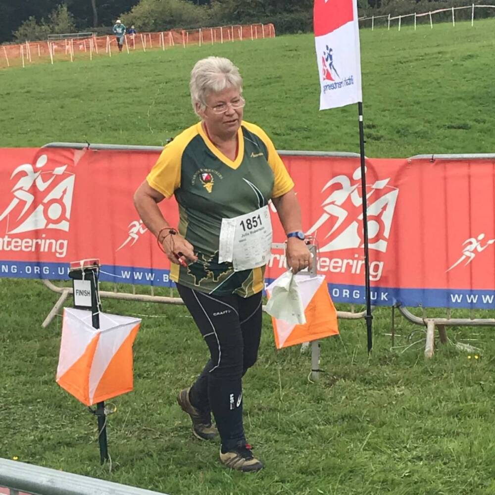 Julia R finishing at Stock Hill