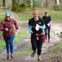 Toughing it out on the trail, Staple Hill QOFL5, April 2019