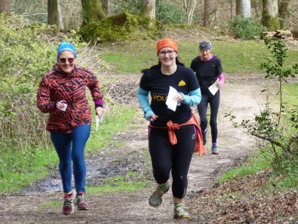 Toughing it out on the trail, Staple Hill QOFL5, April 2019