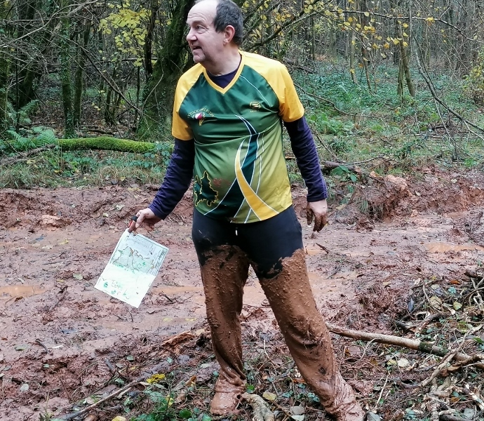 Mud? What mud? Neil at Ashclyst Forest