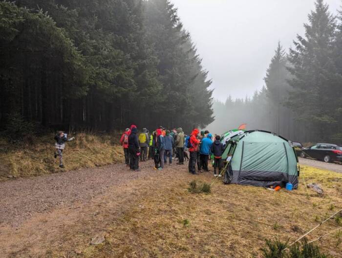 Assembly at Margam Forest for the Compass Sport Trophy Qualifier