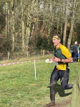 Phil starting the uphill run in on day 2 JK 2024