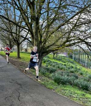 Linley sprinting to the finished on day 1 - JK 2024