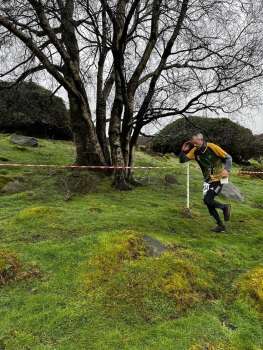 Mark running in the relay