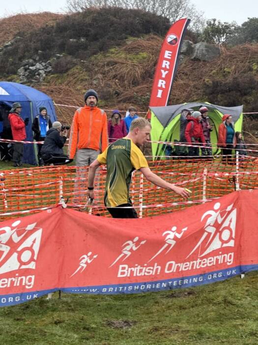 Robert finishing his leg in JK Trophy Relay