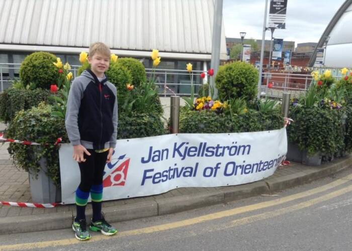Andrew at Brunel College for the sprint race