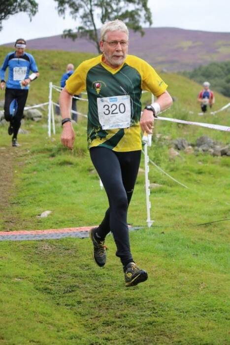 Steve R floating on air at Glen Feardar, day 5