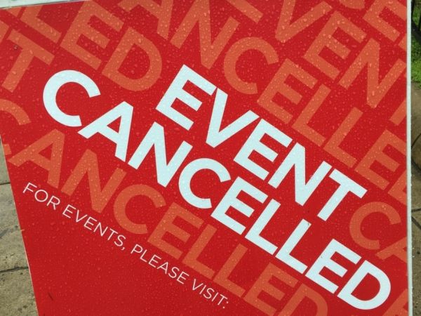 Event cancelled