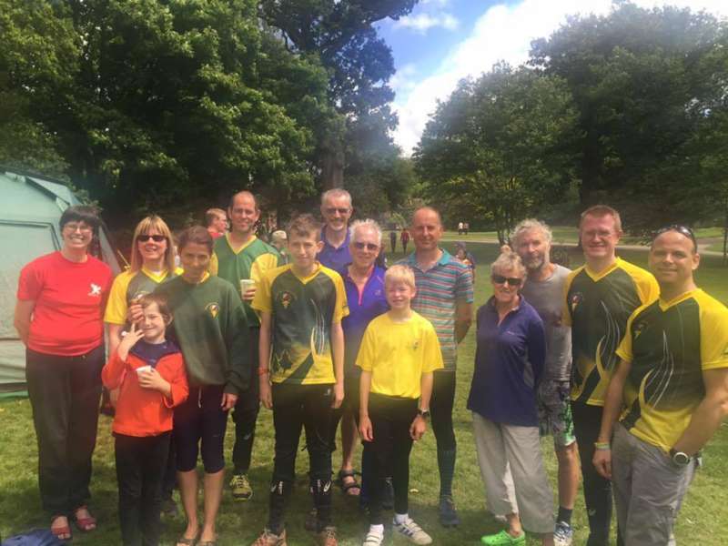 Our relay teams at Knightshayes Court